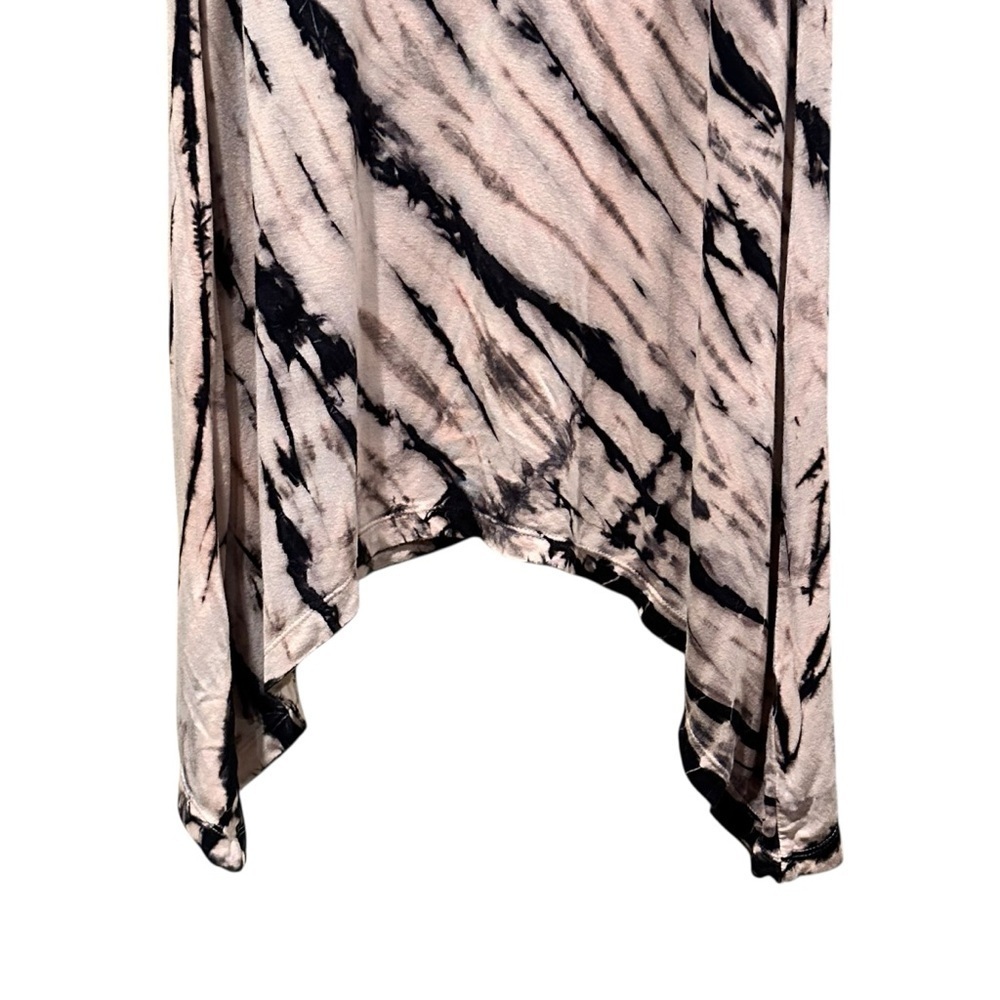 Soft Surroundings Timely Pink Tie Dye Asymmetrical Tunic Tank Top Blouse Size XS - Picture 3 of 6